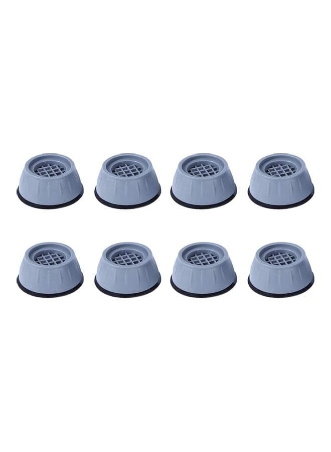 8-Piece Washer Dryer Anti Vibration Pads With Suction Cup Feet Blue 4 x 5cm