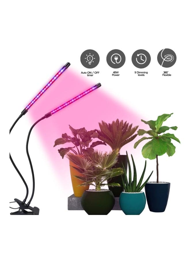 20W 40LEDs Blue And Red Grow Light Purple 36x8x12cm