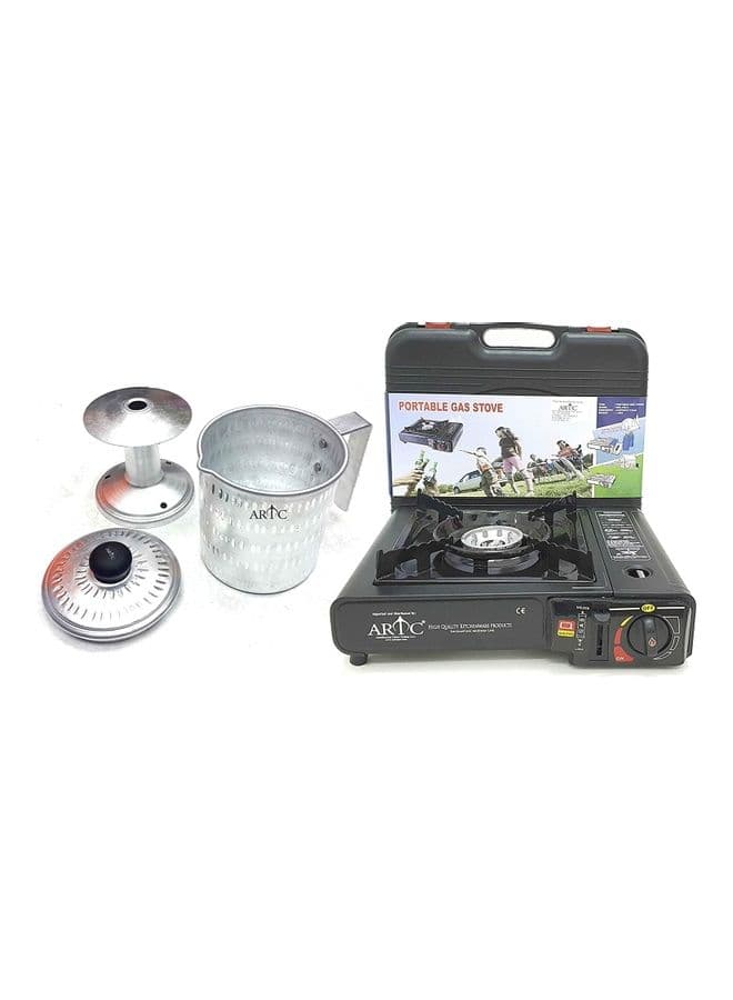 Karak Tea Pot With Portable Stove Multicolour