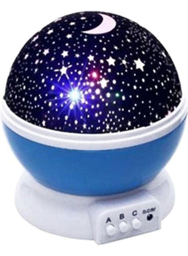 Star Master Rotating Projector Lamp Blue 7*11cm