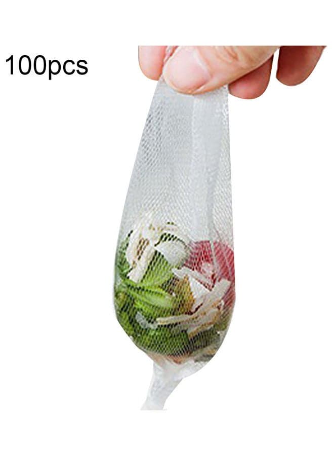 100-Piece Sink Strainer Bags White