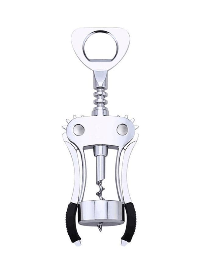 Portable Zinc Alloy Bottle Opener Tool Silver