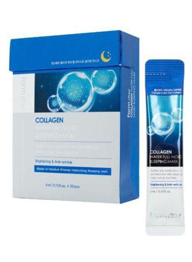 Collagen Water Full Moist Sleeping Mask - 20 Pcs Mutlicolour