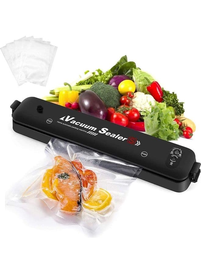 Vacuum Sealer With Bags Black
