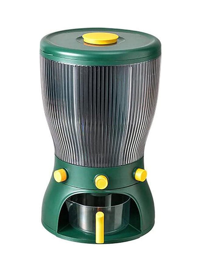 4-Grid Food Grain Storage Container Green 26x10x42cm