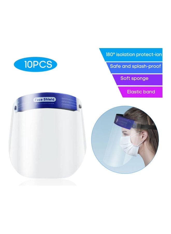 10-Piece Safety Full Face Shield