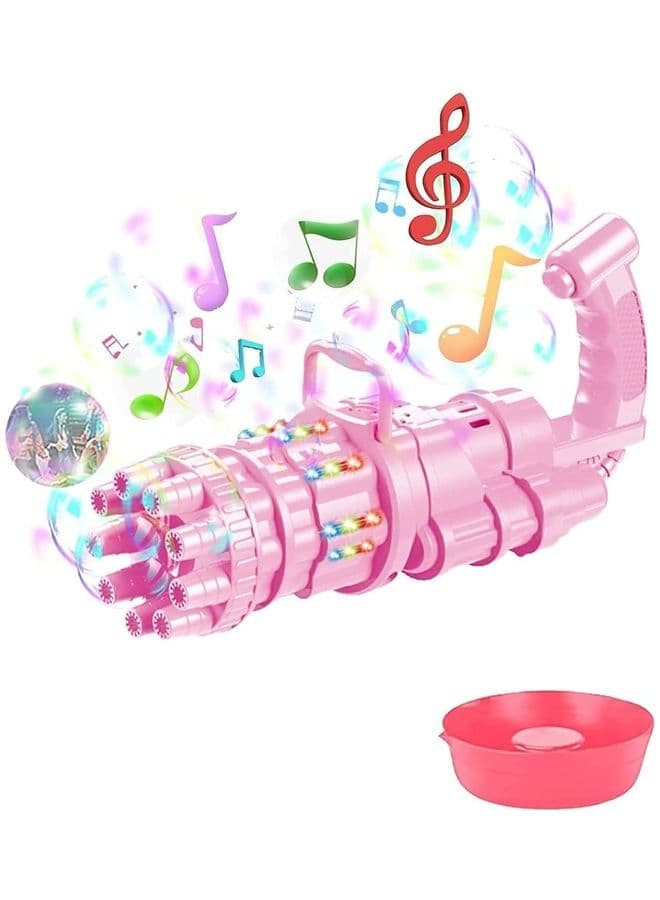 9-Hole Huge Amount Bubble Maker Gun with Music