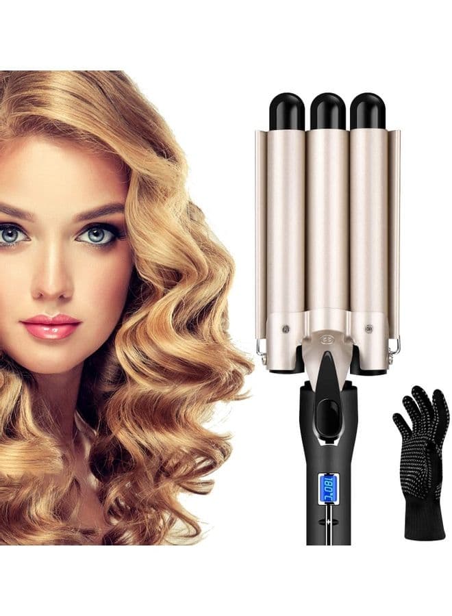 Hair Curler Waver 3 Barrel Curling Iron Multicolour