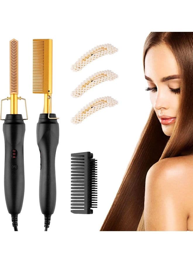 Heating Comb Hot Hair Straightener Multicolour