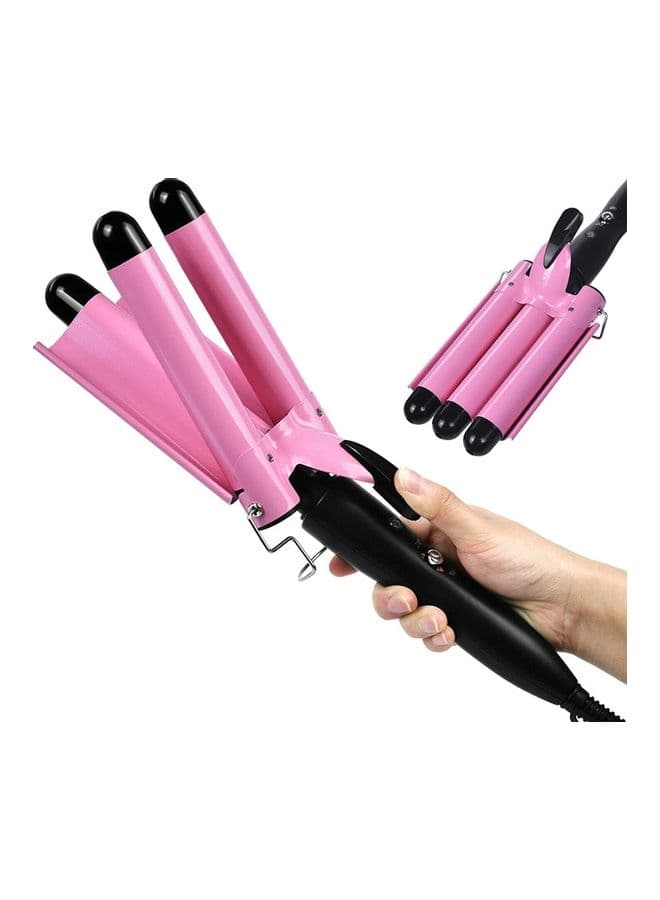 Adjustable 3 Barrel Hair Waver Curling Iron Wand Temperature Multicolour