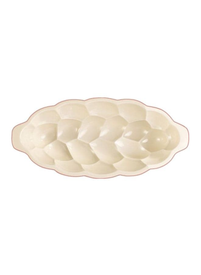 Braided Bread Pan Beige/Red 36.5cm