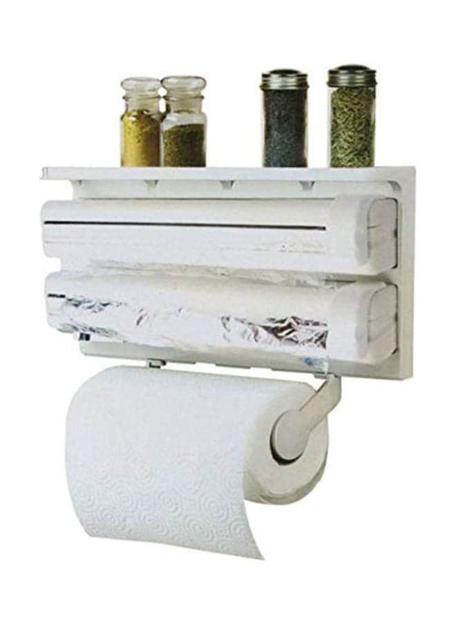 Kitchen Triple Paper Dispenser White