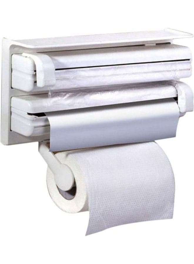 Triple Paper Dispenser White 38x7x18cm