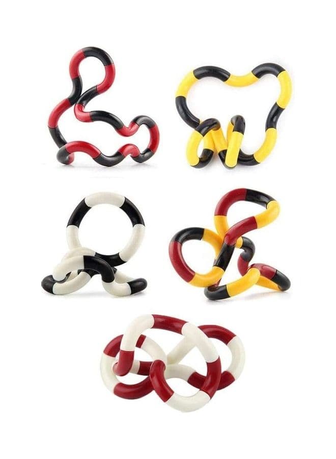 5-Piece Sensory Tangles Fidget Twist Toy