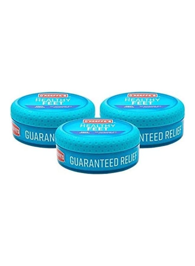 3-Pack Feet Foot Cream in Jars Blue