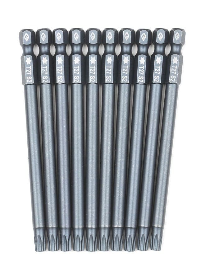 10 Piece T27 Security Torx Bit Set Grey 13.7 x 0.8 x 8.3cm