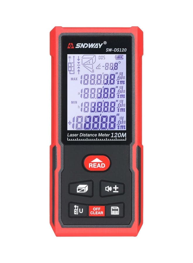 120 Meters Laser Distance Meter Black/Red