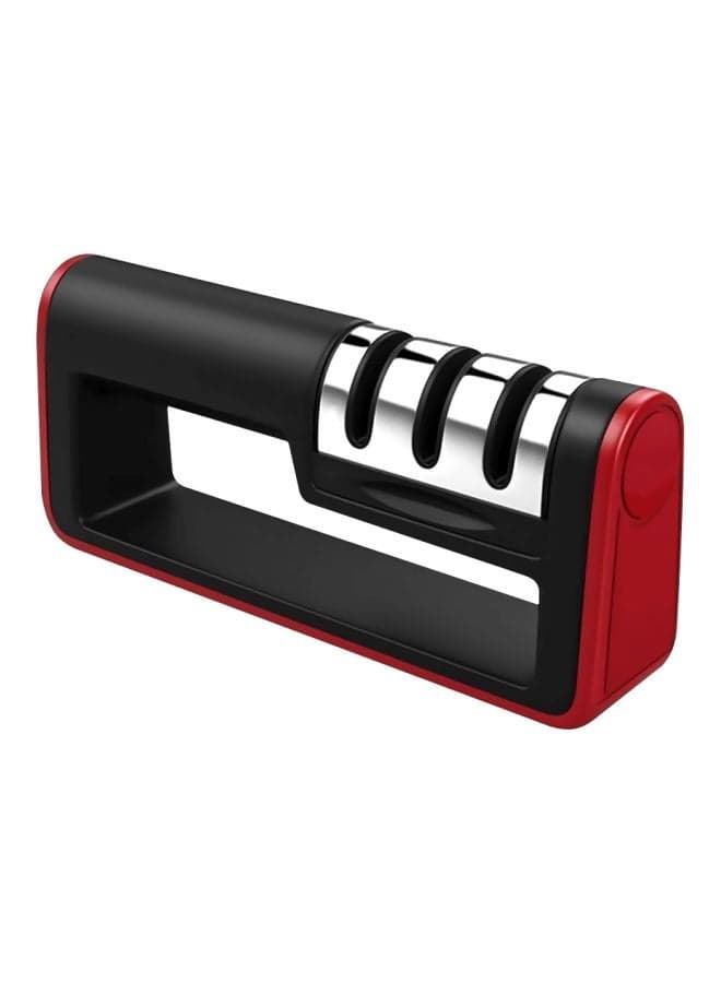 3-Stage Knife Sharpener Black/Silver/Red