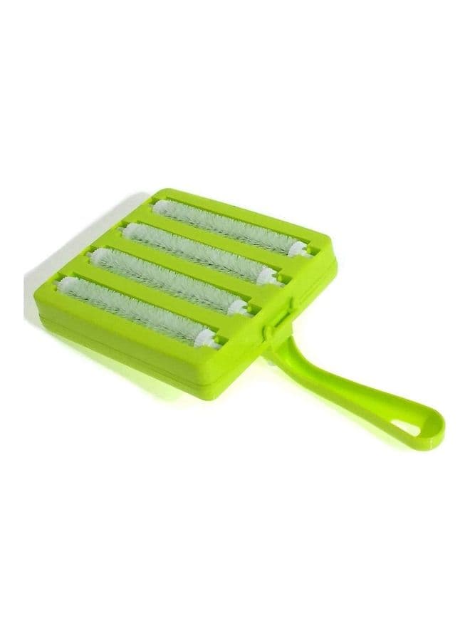 4-Roller Carpet Cleaning Brush Green