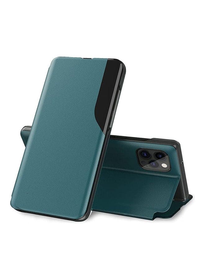 Protective Flip Case Cover for Apple iPhone 12 Pro Max Green Green