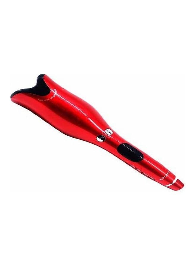 Multi-Function LCD Curling Iron Red