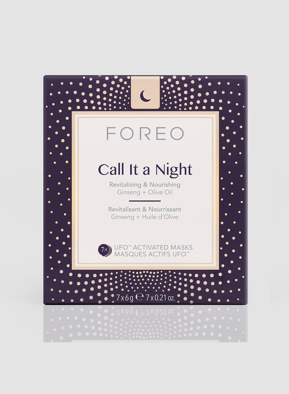 Call It A Night UFO-Activated Face Mask (Pack of 6) Purple 7x6grams