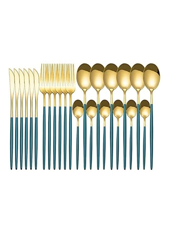 24-Piece Cutlery Set Multicolour