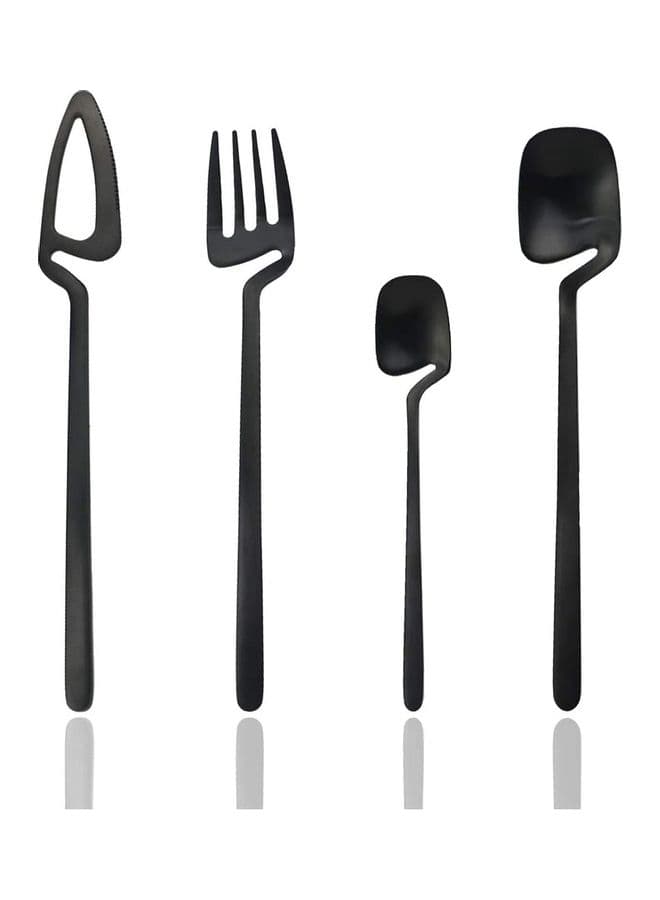 24-Piece Flatware Set Satin Finish For 6 Knives / Forks / Spoons Included Dishwasher Safe Multicolour one sizecm