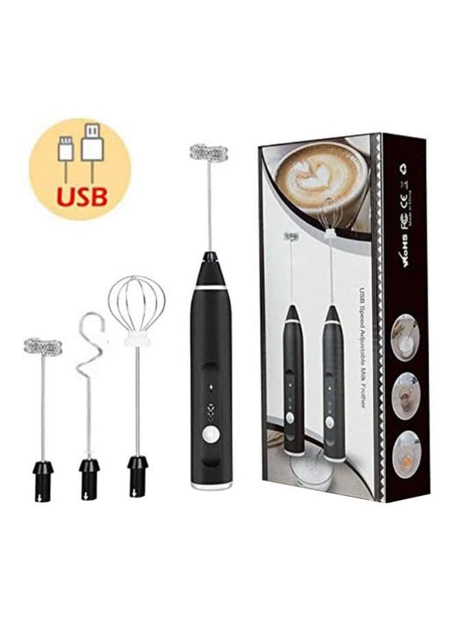 Multifunctional Handheld Electric Egg Beater Whisk Black