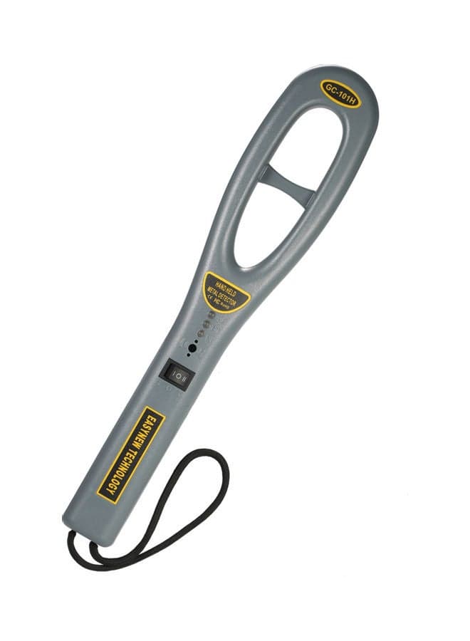 Portable Handheld Metal Detector With Buzzer Vibration Grey