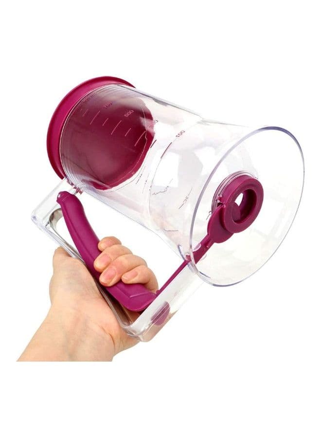 Manual Cake Batter Dispenser Clear/Purple