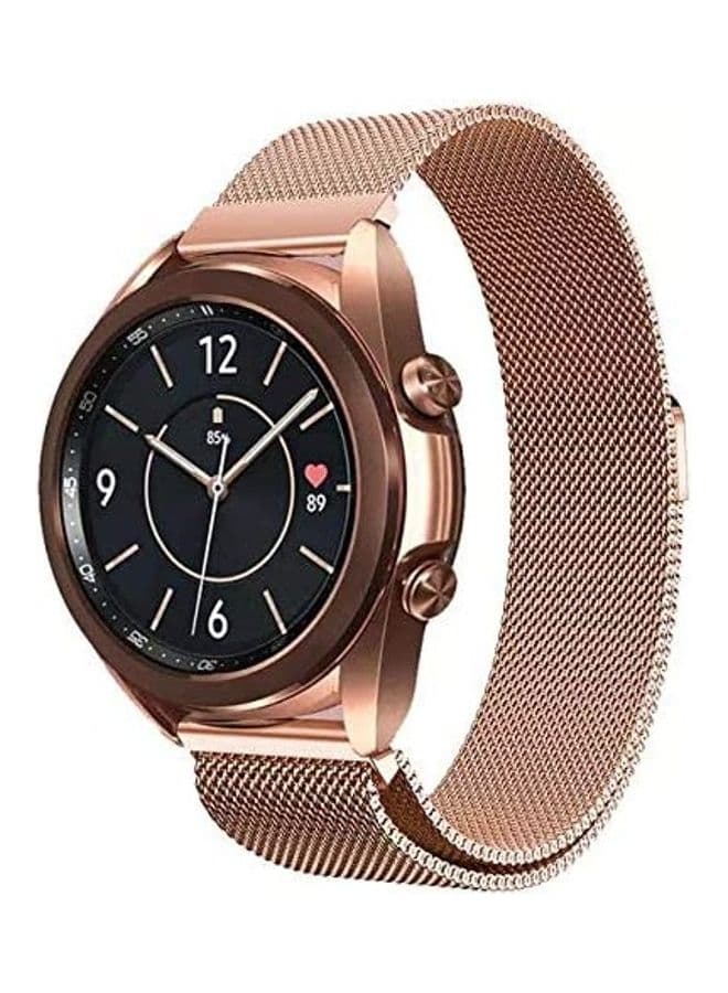 Replacement Band For Milanese Strap For Samsung Galaxy Watch 3 / 22mm Rose Gold