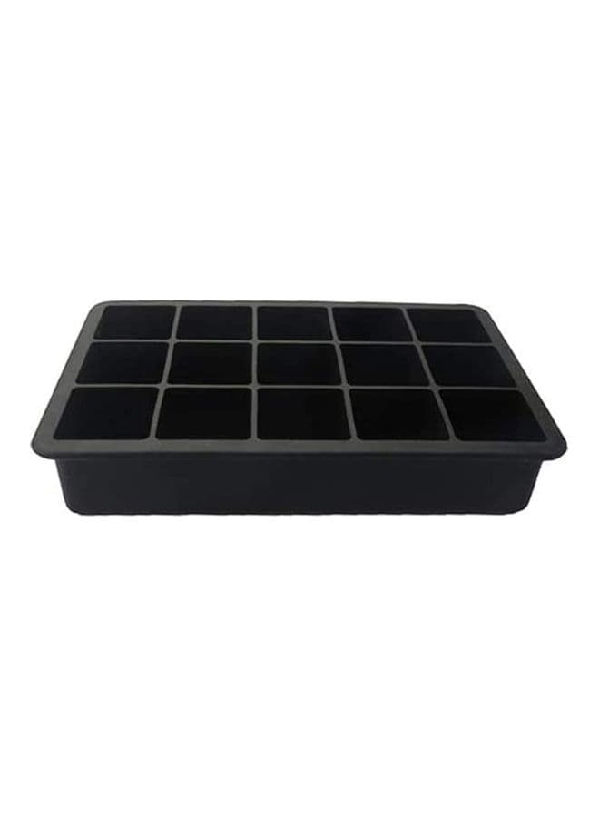 Silicone Ice Cube Molds With Lid Black
