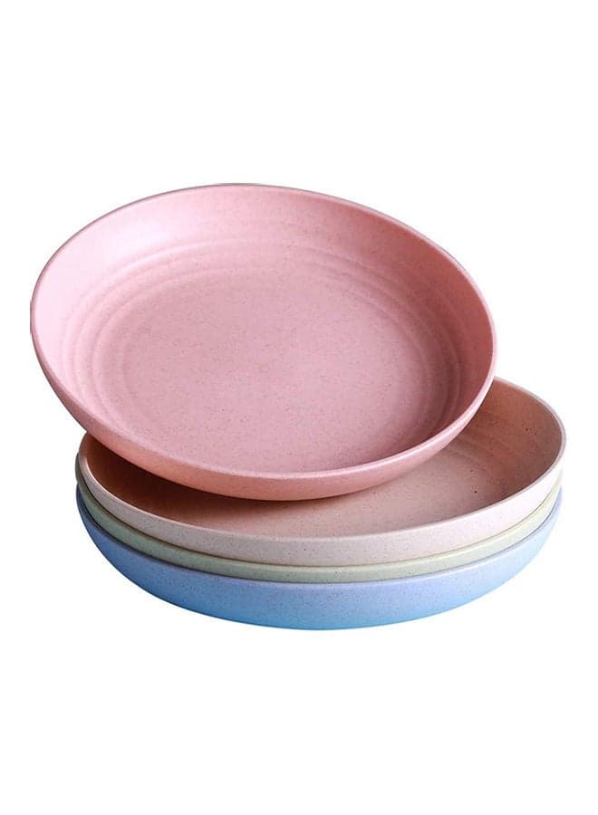 4-Piece Plate Set Multicolour 20x3cm