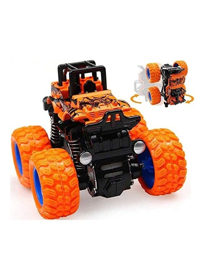 2-Piece 4Wd Mini Monster Trucks Multicolour