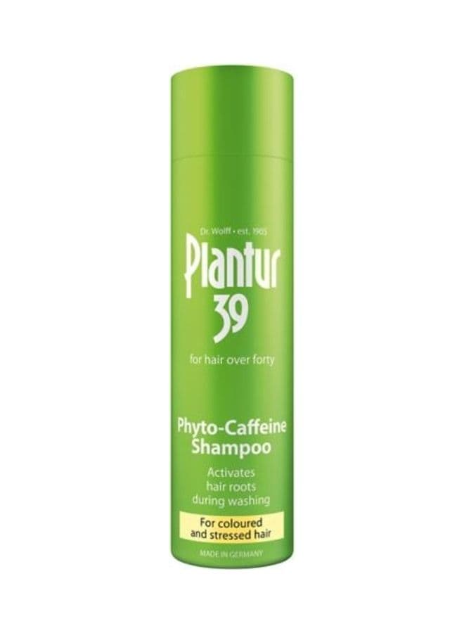 Phyto Caffeine Shampoo For Coloured And Stressed Hair Green 250ml