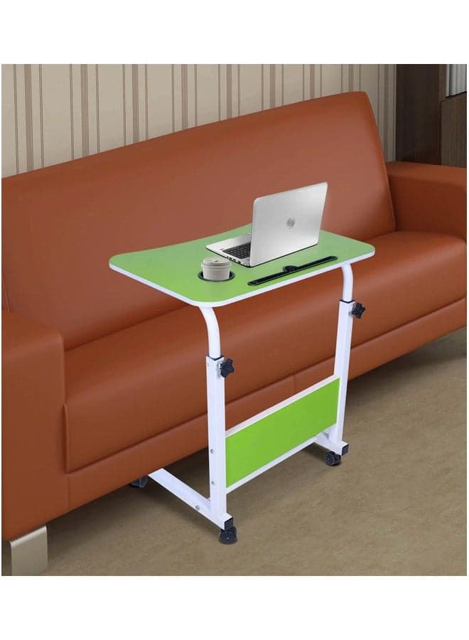 Height Adjustable Laptop Desk Green/White 60x40x90cm