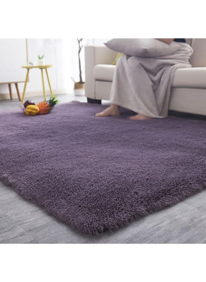 Soft Plush Carpet Purple 50x80cm
