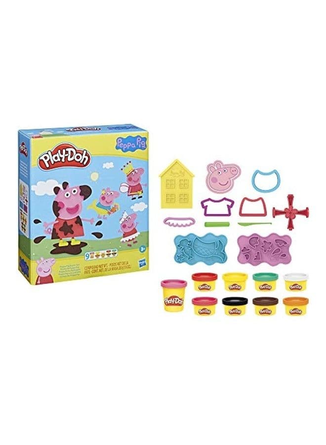 Peppa  Stylin' Set, Peppa  Playset with 9 Cans and 11 Tools, Peppa  Toys for 3 Year Old Girls and Boys and Up