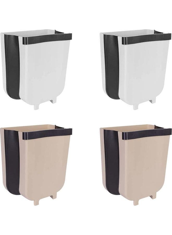 4-Piece Hanging Garbage Can Waste Basket multicolor 29 x 25 x 15cm