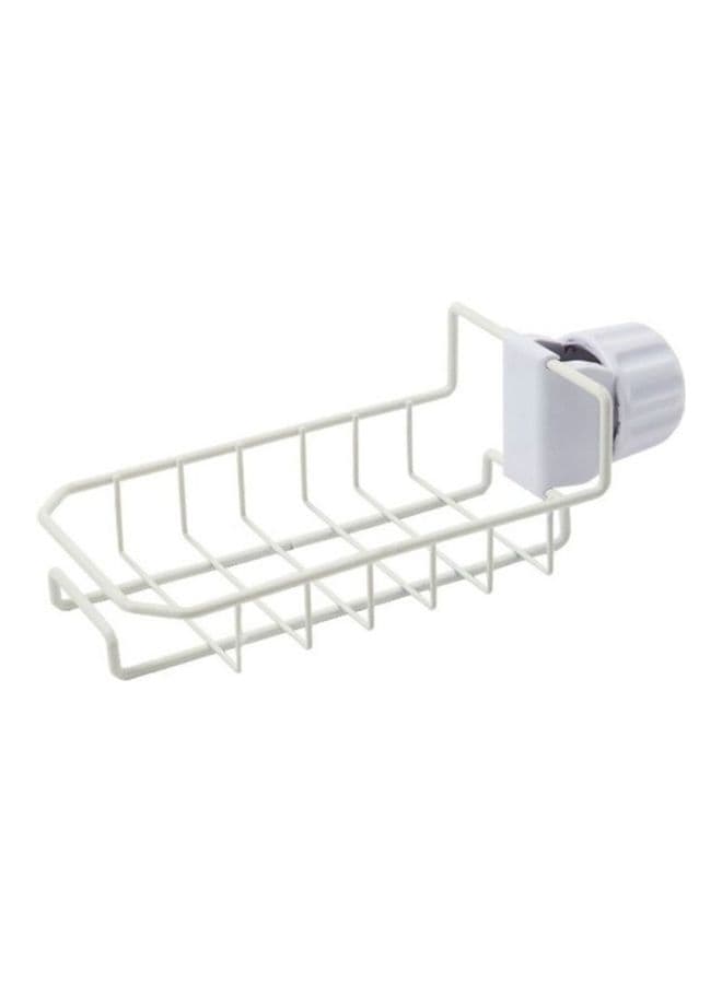 2-Piece Hanging Storage Rack White 30x20x15cm