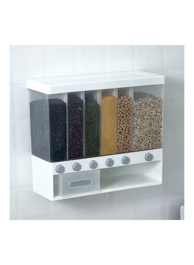 Bean Storage Tank Wall-Mounted Storage Box Clear 40x16x34cm