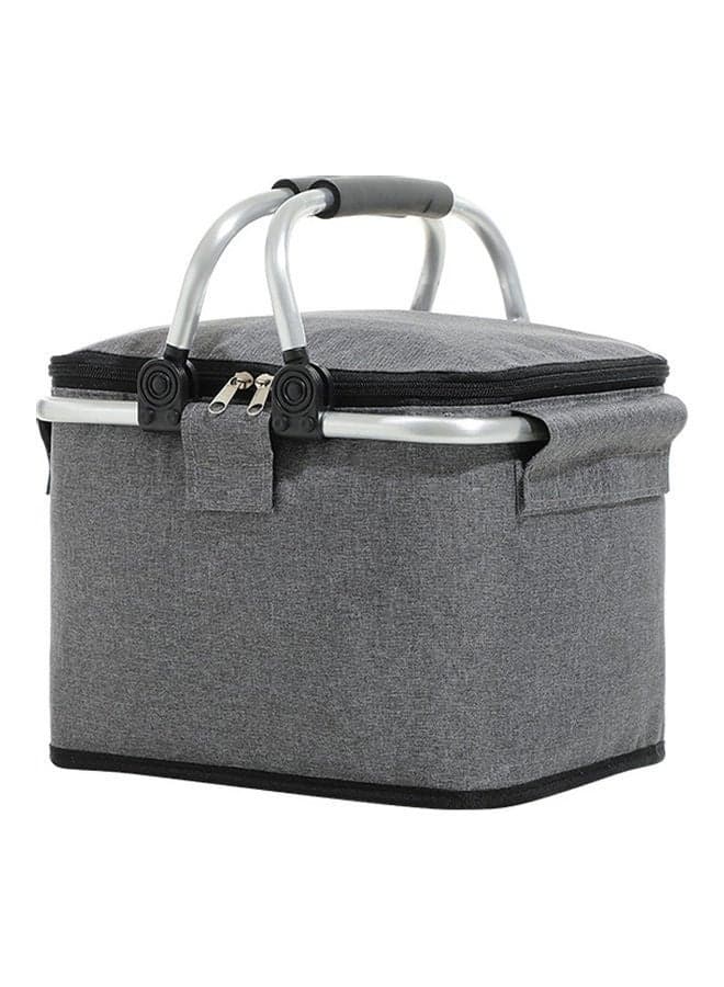 Folding Picnic Basket – Portable Outdoor Storage with Carrying Handle