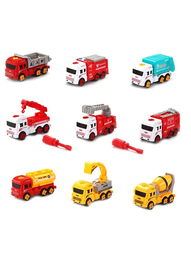 DIY Disassemble And Assemble City Service Vehicles Set