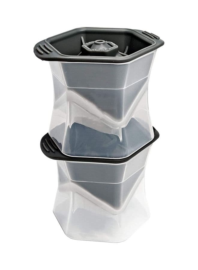King Cube Silicone Ice Cube Trays Black/White 9.5 x 10 x 12cm