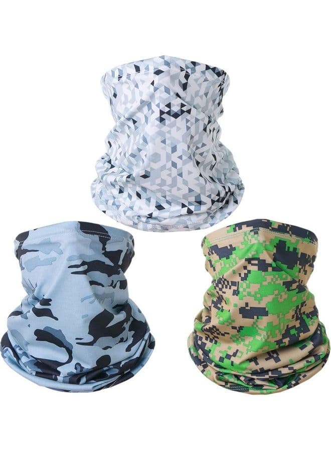 3-Piece Neck Gaiter Fishing Mask with Sun Protection
