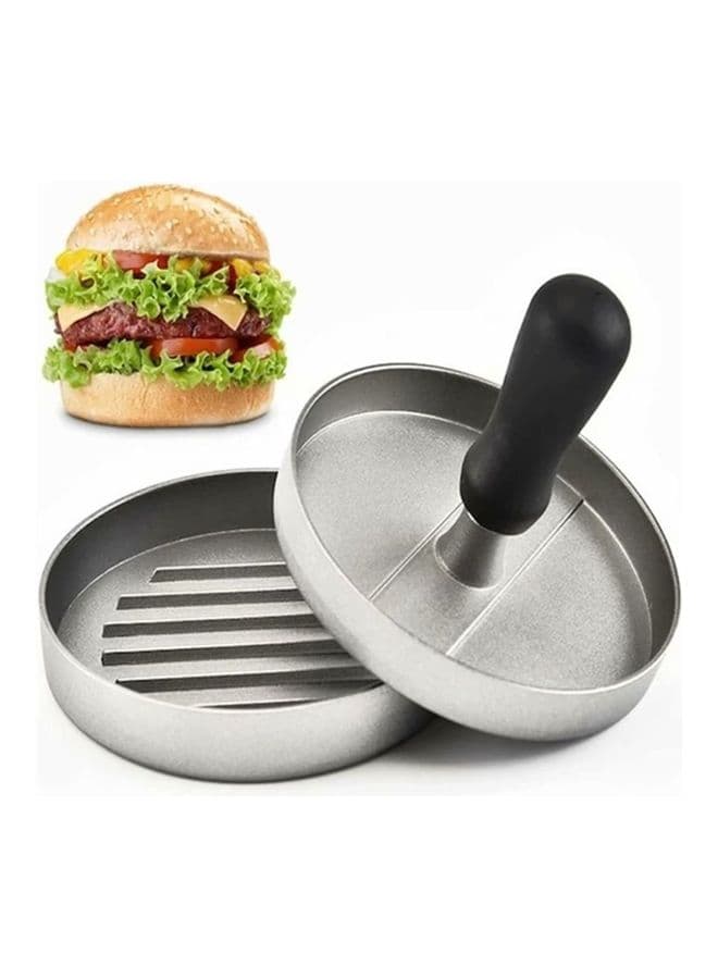 Metal Meat Press Mold Silver/Black