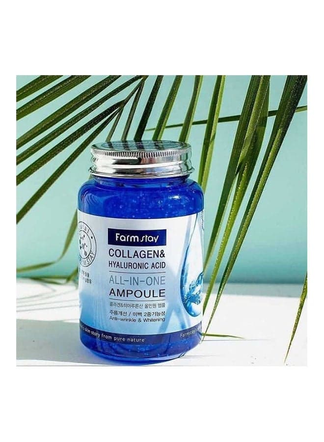 Collagen & Hyaluronic Acid All In One Ampoule - 2Pcs Blue 250ml