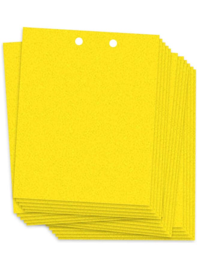 20-Piece Sticky Traps For Flying Plant Insect Fungus Yellow 25.20x0.70x20.20cm