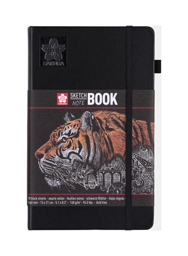 A5 Sketch Note Book Black